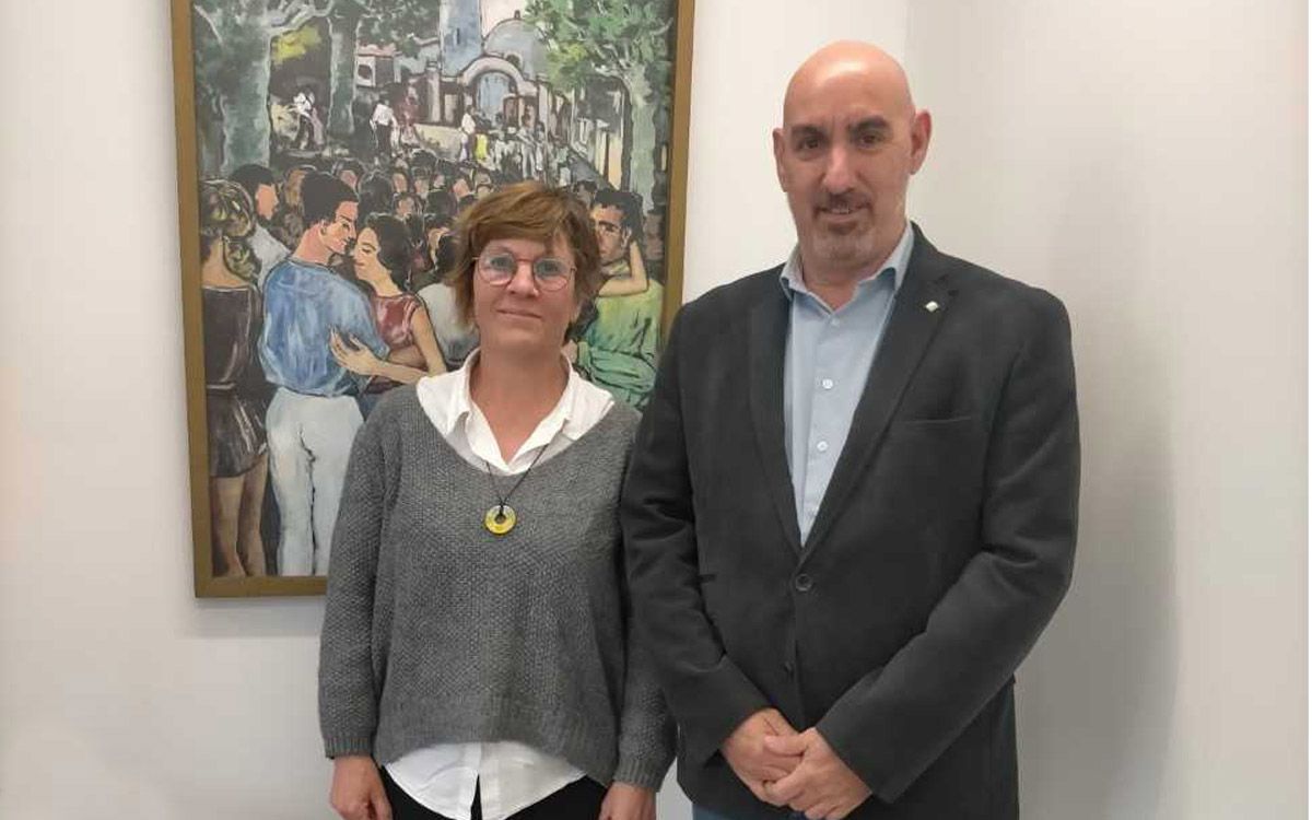 Núria Masnou, alcaldessa de Montseny, i David Agustí, director de Serveis Territorials de Presidència de la Generalitat