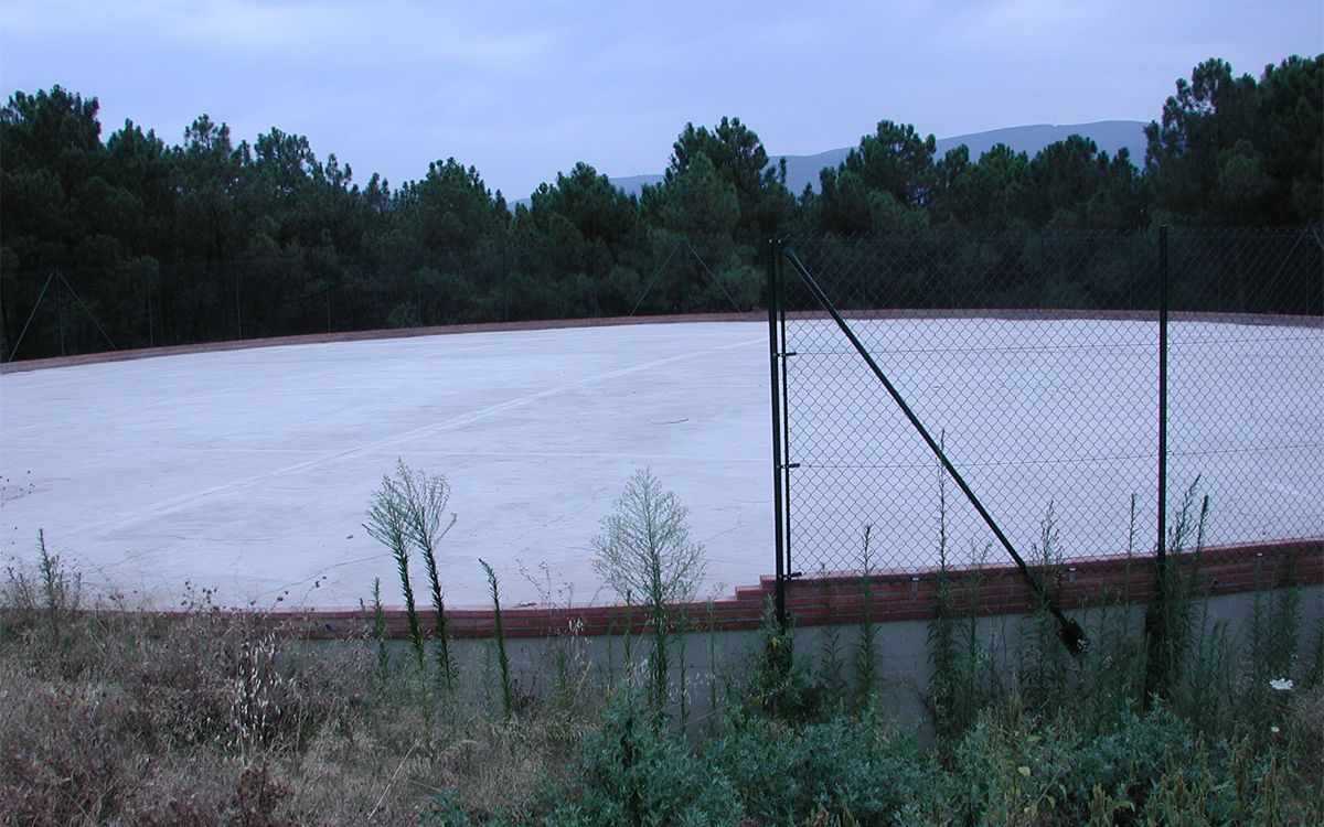 Un dipòsit d'aigua a Sant Celoni.