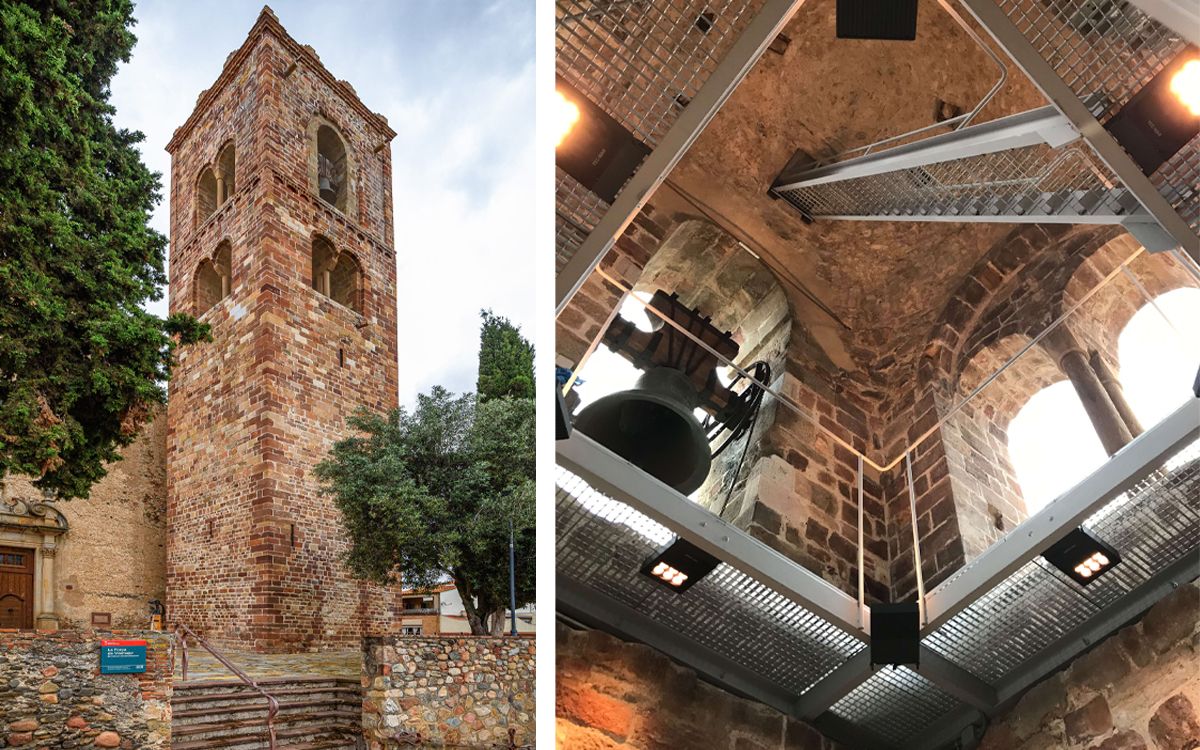 S'han acabat les obres de restauració de la Torre Roja de Sant pere de Vilamajor.