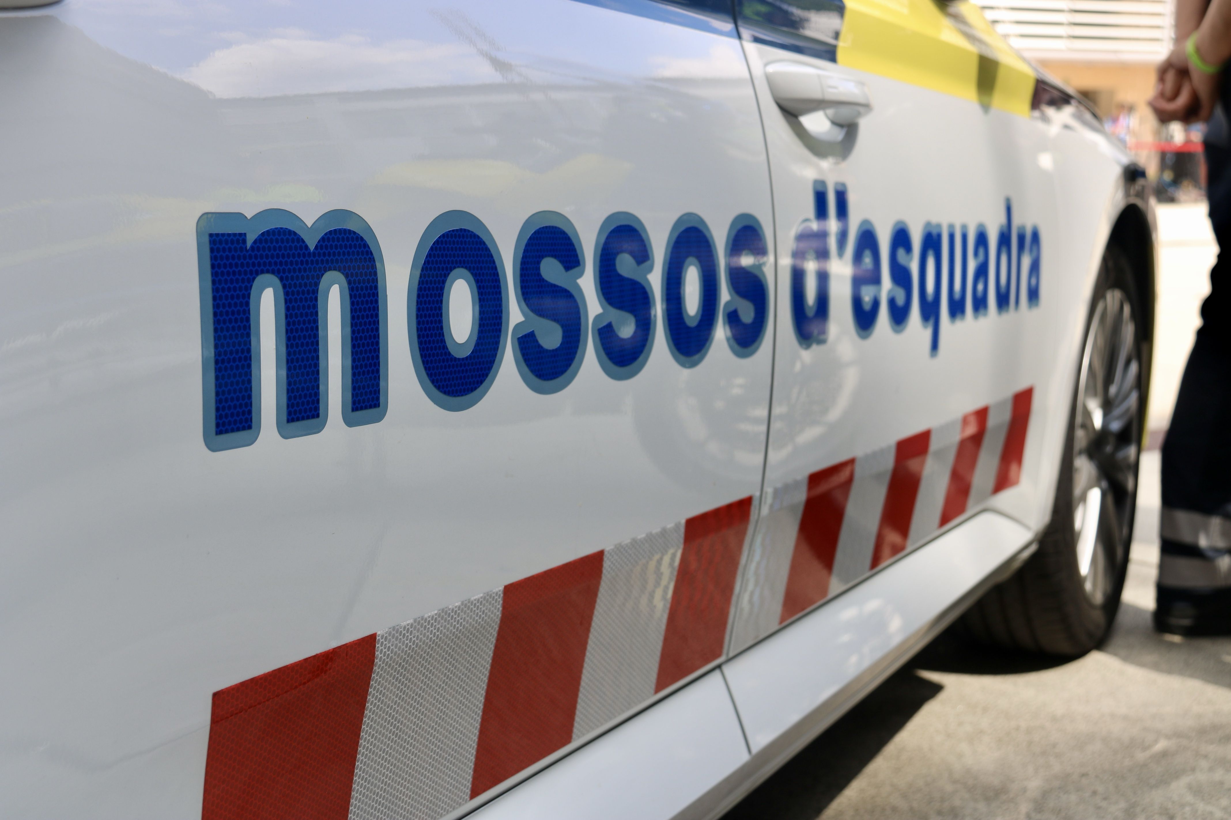 Un cotxe patrulla dels Mossos d'esquadra.