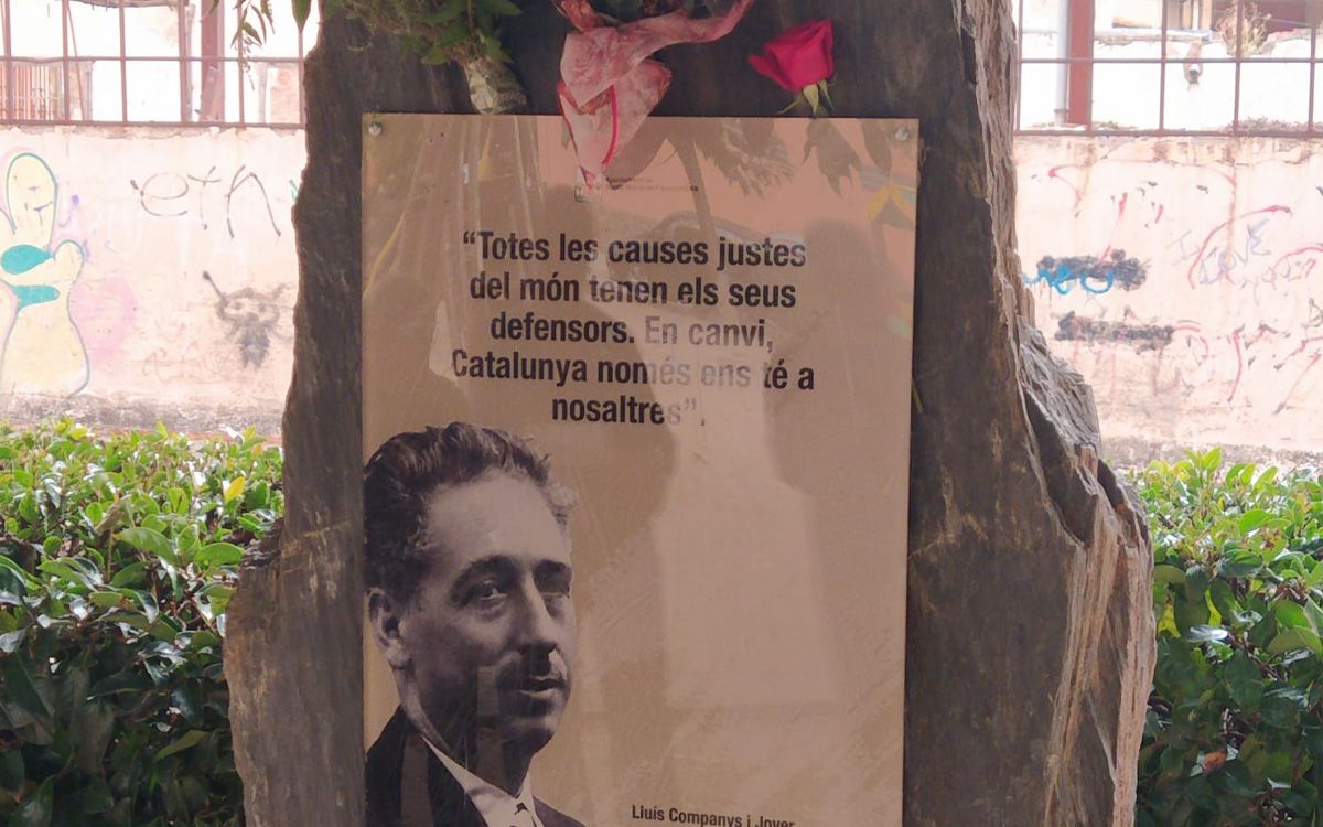 Homenatge de Lluís Companys a Santa Maria de Palautordera.