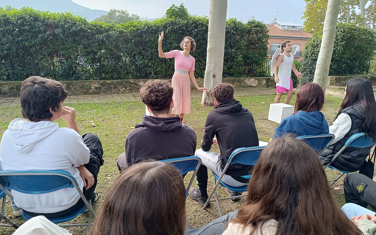 Un dels espais del Cstell Nou de Llinars del Vallès utilitzats pel Festival Píndoles.