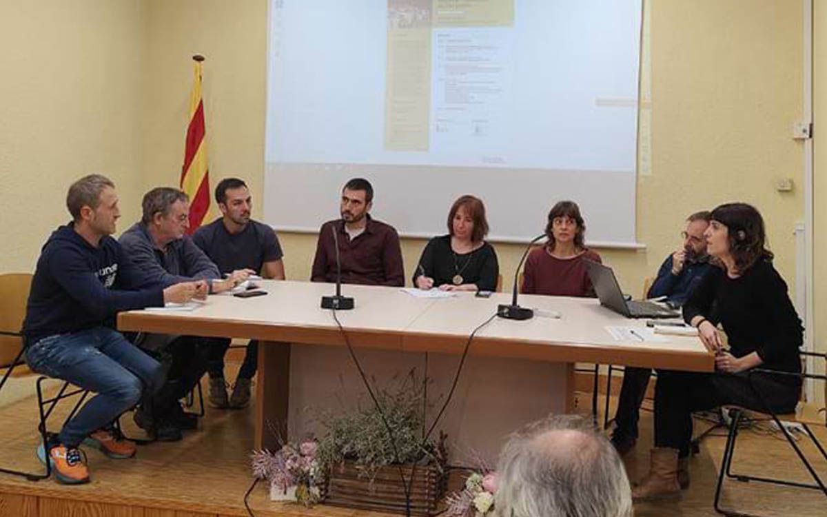 Un moment de la taula rodona sobre la freqüentació de visitats al Parc del Montnegre i el Corredor.