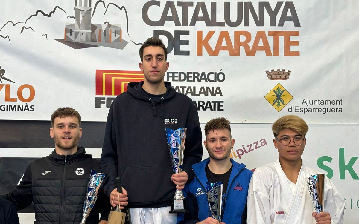 Joan Just Clopés campió de Catalunya sènior de kumite en la categoria -75 kg.