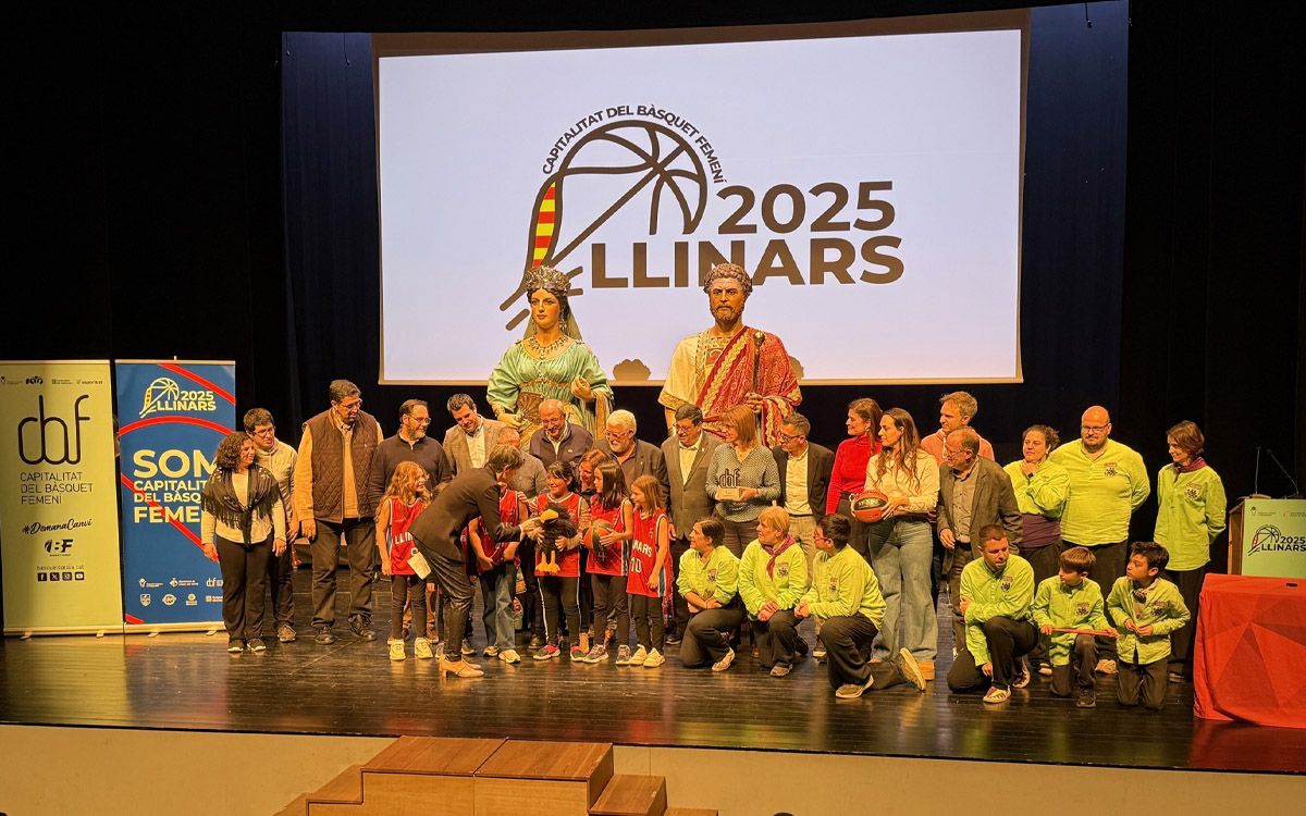 Presentació actes de la capitalitat del bàsquet femení a Llinars del Vallès.