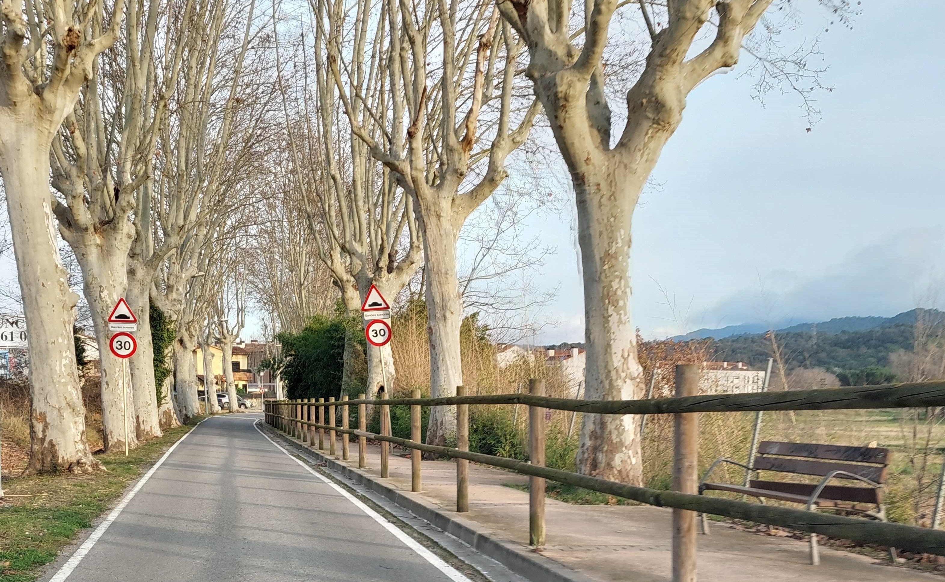 Una imatge de la Carretera vella de la Batllòria.