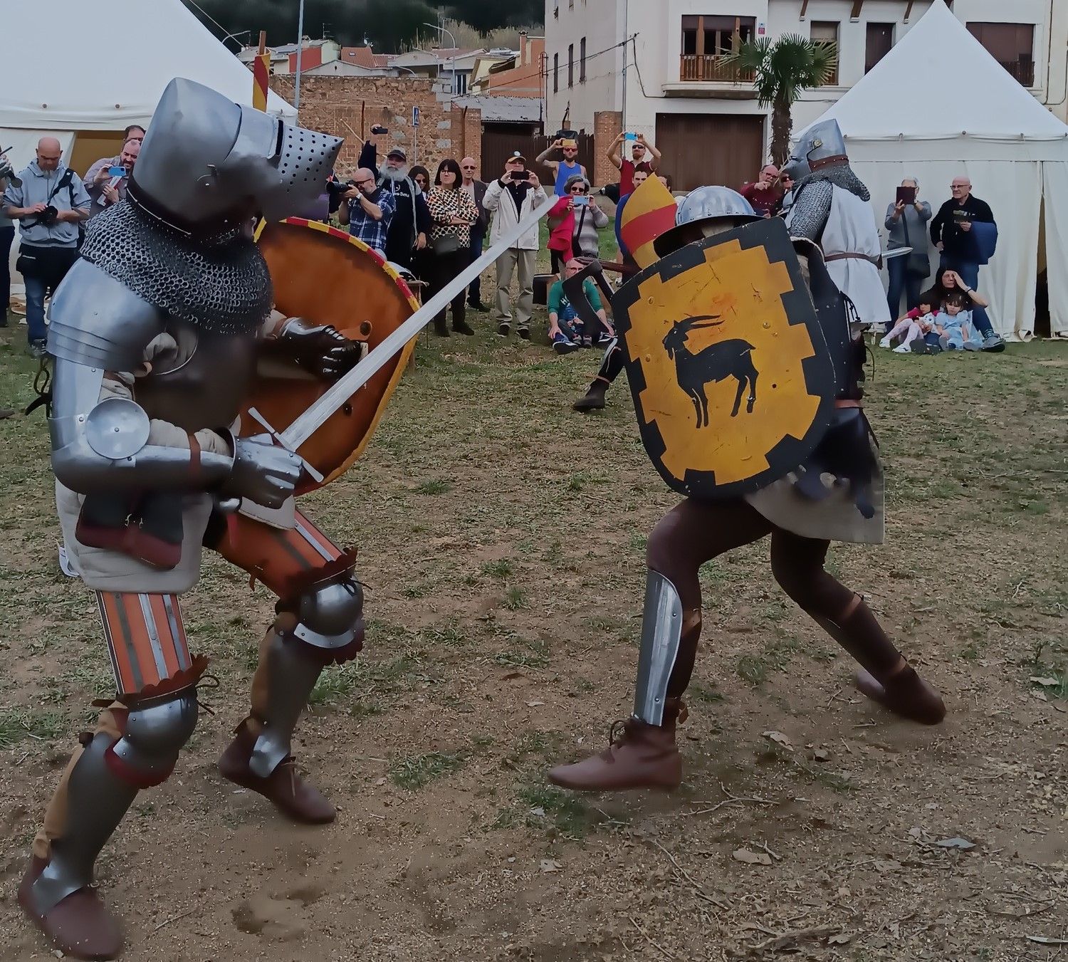 Recreació d'una batalla medieval a Arbúcies.