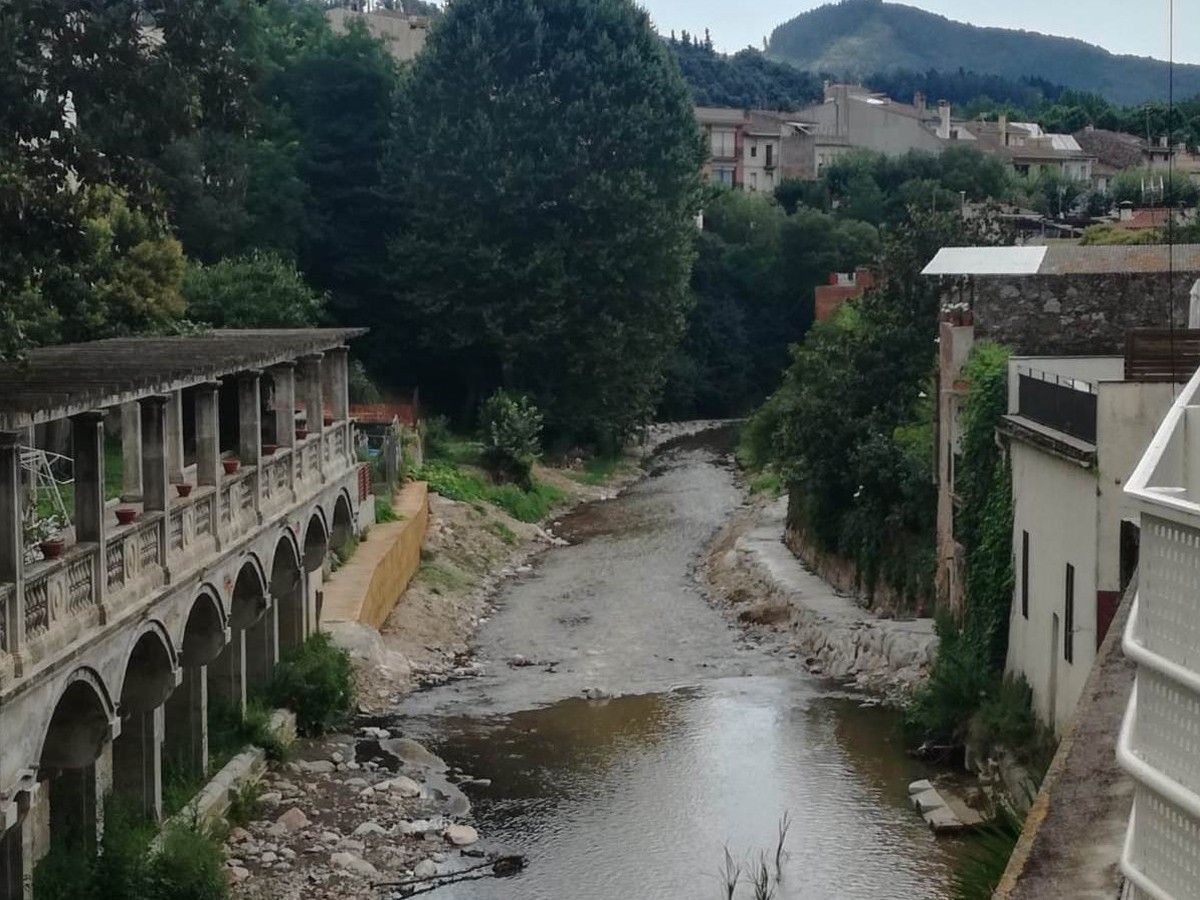 Obres de sanejament de la xarxa de clavegueram d'Arbúcies