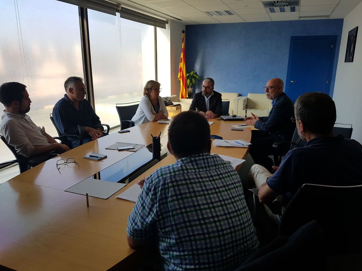 Trobada d'alcaldes del Baix Montseny al departament de Treball, Afers Socials i Famílies
