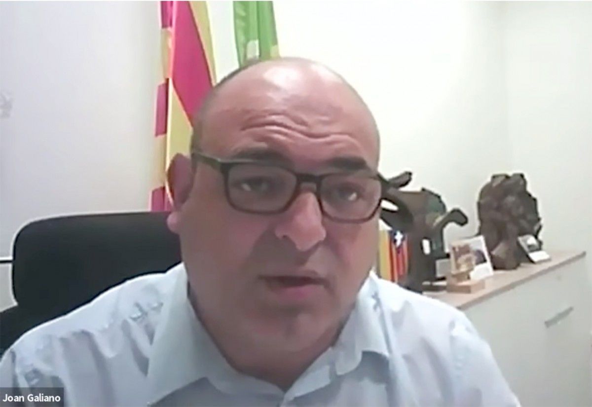 El conseller d'ERC, Joan Galiano, durant el ple