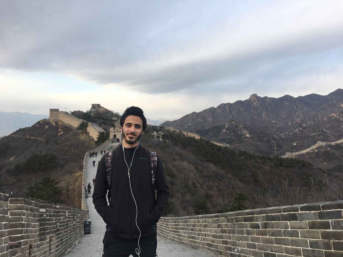 El palauenc Óscar Herrero a la muralla xinesa