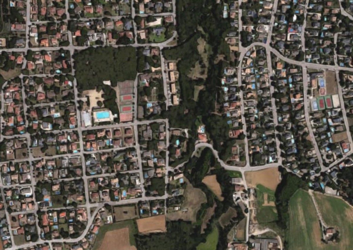 Vista aèria de la urbanització Les Pungoles
