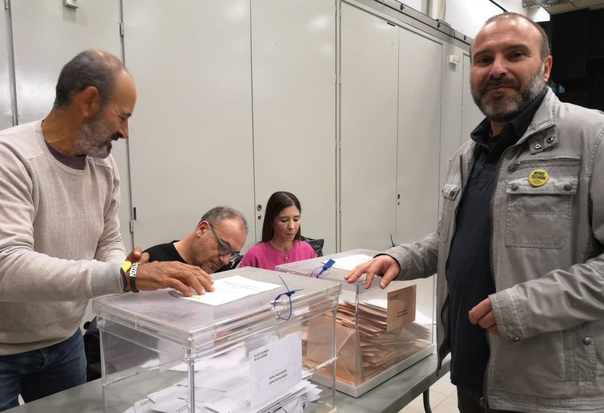 Josep Pagès, de la candidatura de JxCat votant a Sant Celoni