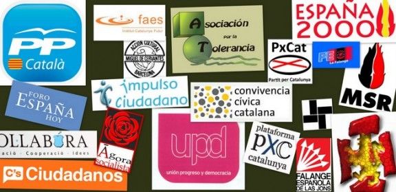 Partits, fundacions i associacions promouen i defensen l'espanyolitat de Catalunya.