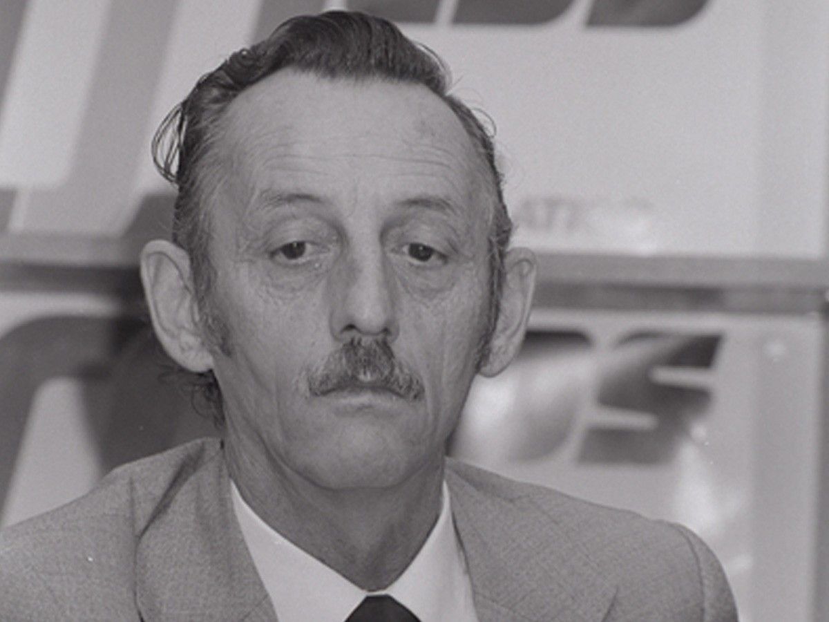 Albert Planasdemunt a la presentació de la CDS de Girona, el setembre de 1982. 