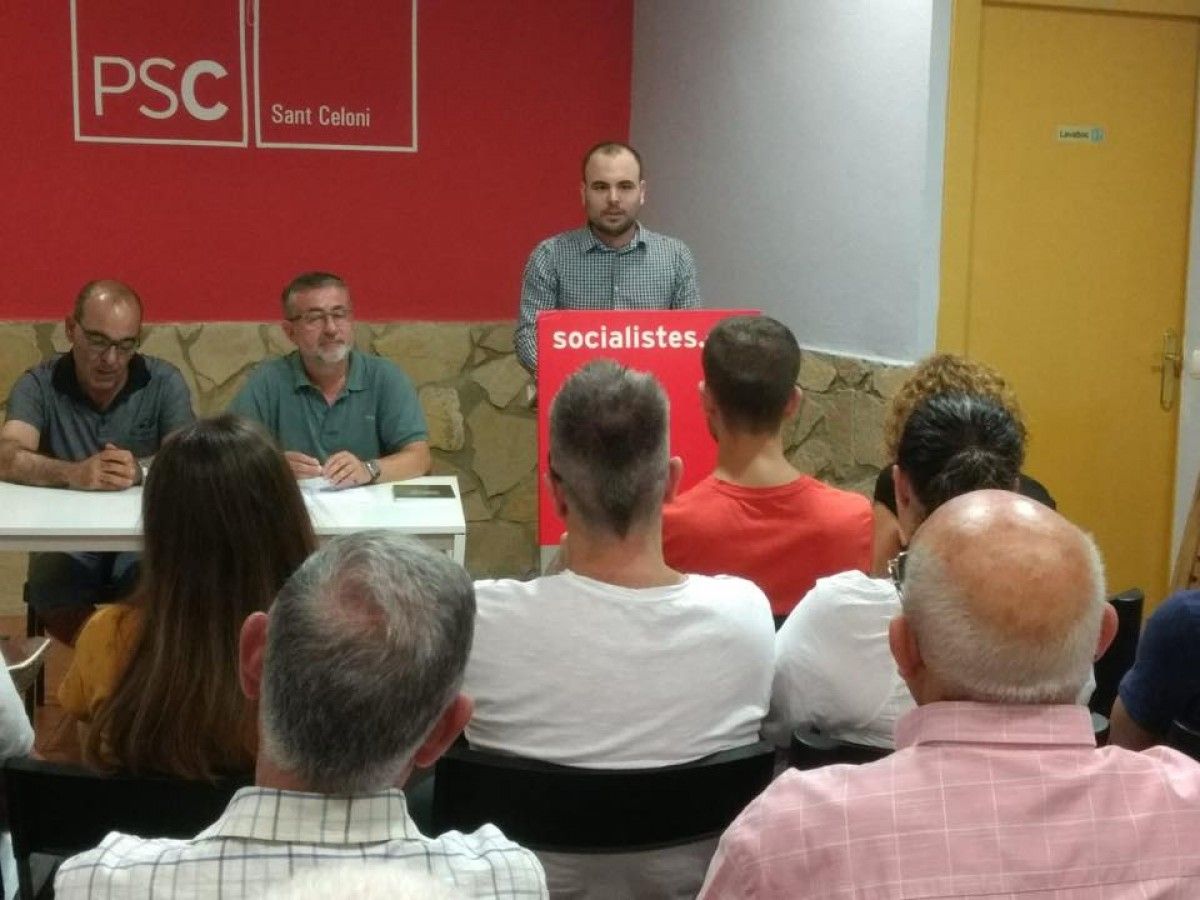 Eduard Vallhonesta s'estrena com a candidat del PSC a l'alcaldia de Sant Celoni