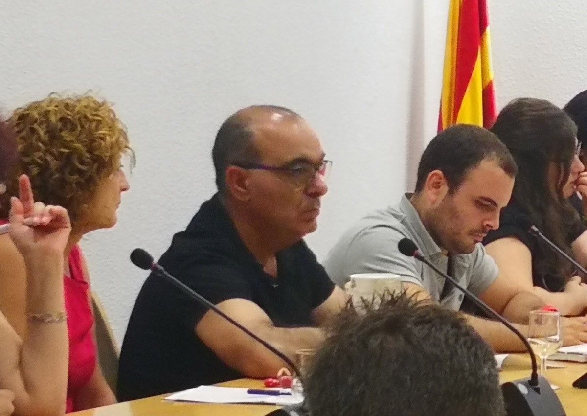 El Grup Municipal del PSC de Sant Celoni en una sessió plenària