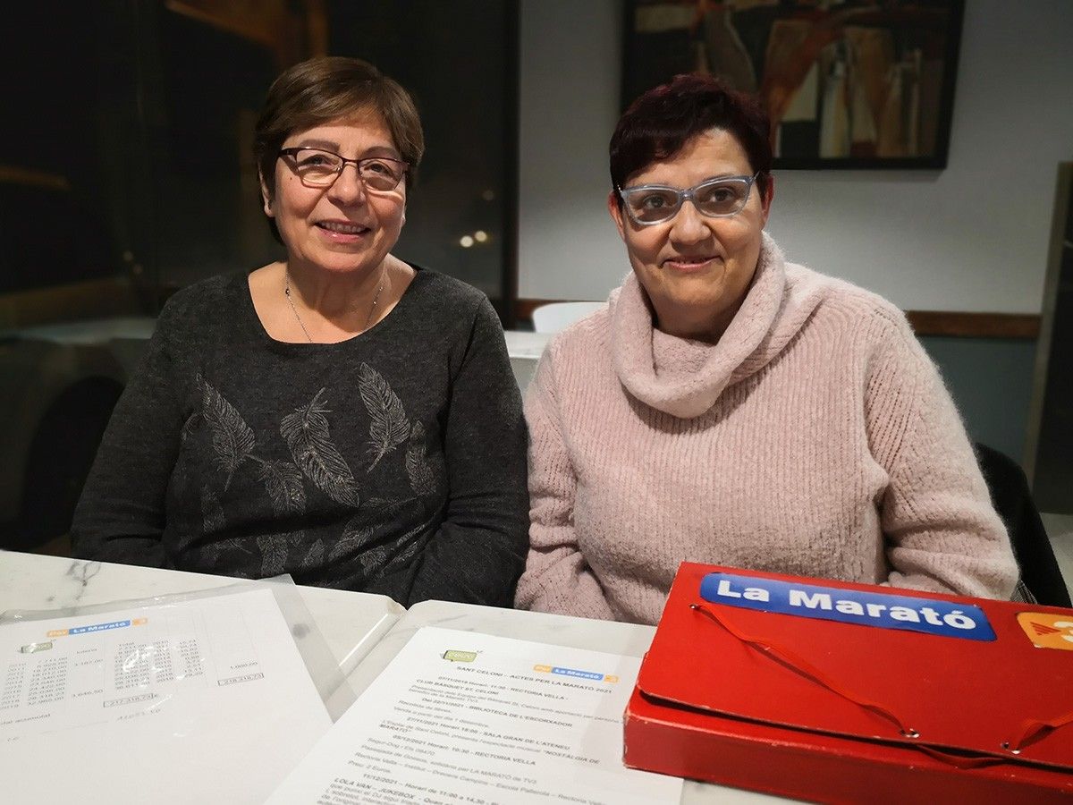 Carme Magem i Maria Blanché, dues de les impulsores d'Els 08470 per La Marató de TV3