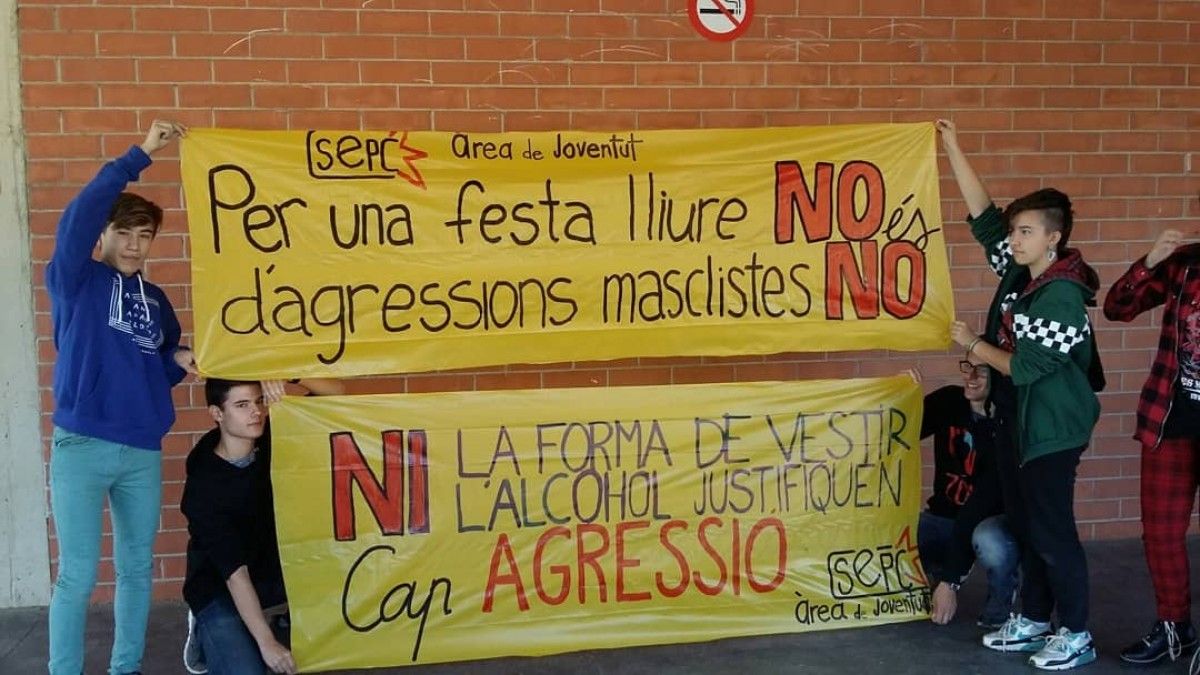 Els joves de Santa Maria de Palautordera per una Festa Major lliure d'agressions masclistes