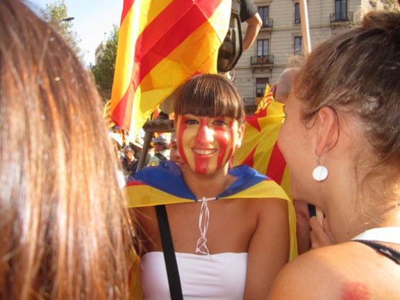 Centenars de Baixmontsenyencs van participar de la manifestació de l'11S a Barcelona