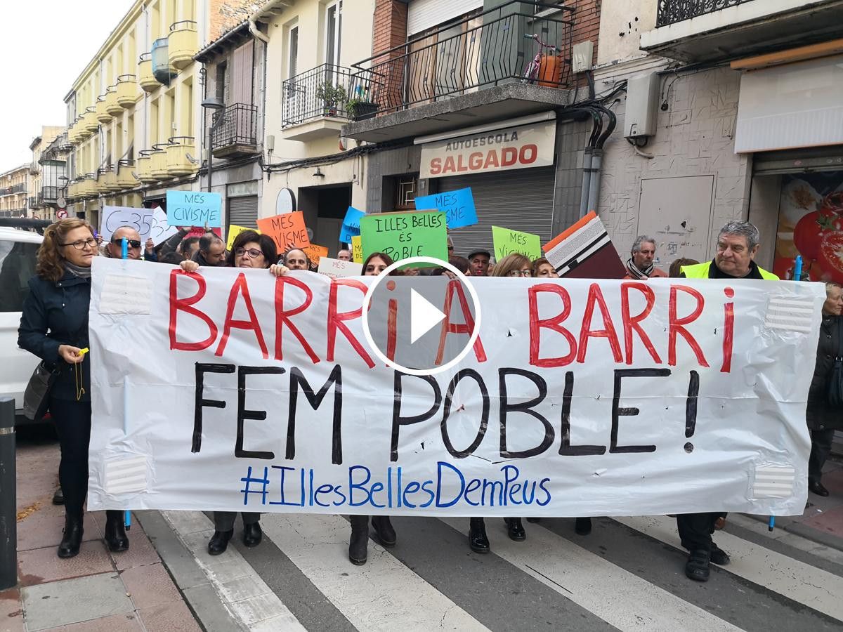 Manifestació veïns Illes Belles de Sant Celoni