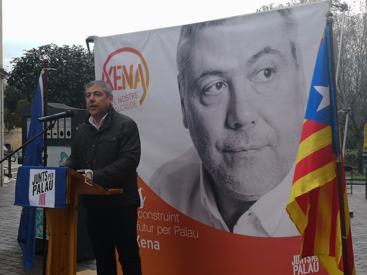Jordi Xena en la presentació com a candidat a la reelecció a l'alcaldia de Santa Maria de Palautordera
