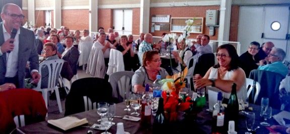 L'alcalde d'Hostalric es dirigeix als avis presents a la 29a Festa de la Vellesa