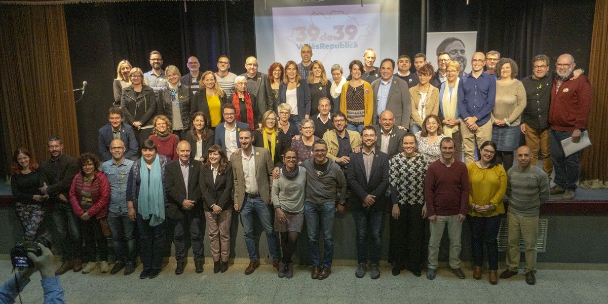 Totes les candidates i candidats d'Esquerra-Acord Municipal del Baix Montseny i el Vallès Oriental