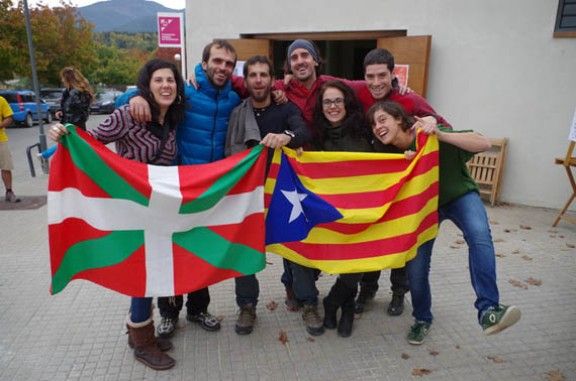 Un grup de maratonians bascos han viscut el seu 9N particular