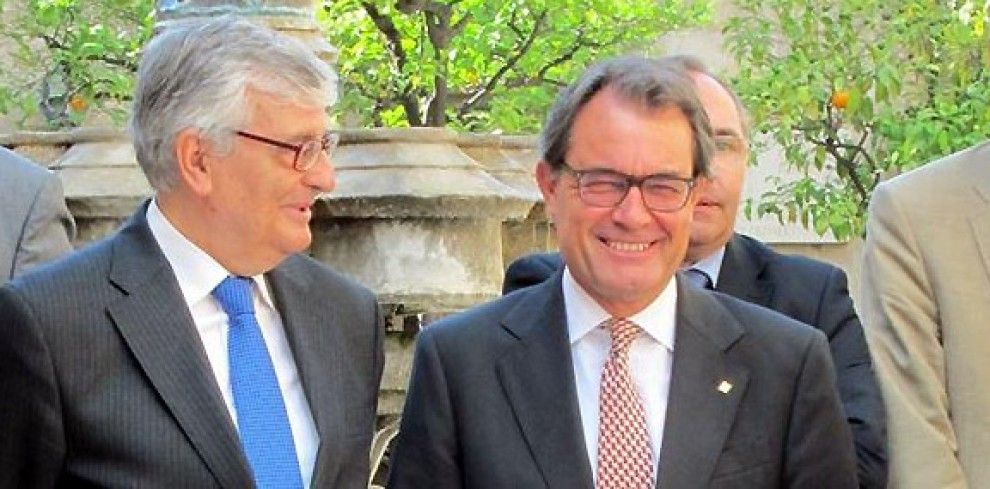El fiscal general de l'Estat, Eduardo Torres-Dulce, amb el president català, Artur Mas.