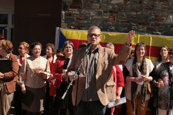 Jaume Marfany en un acte de l?ANC a Sant Esteve de Palautordera