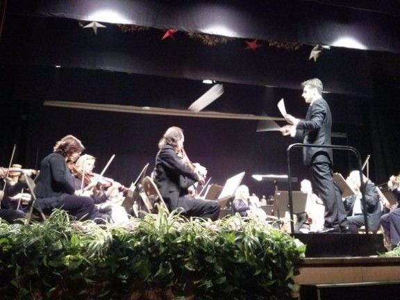 Un moment del concert de Cap d'Any a l'Ateneu de Sant Celoni