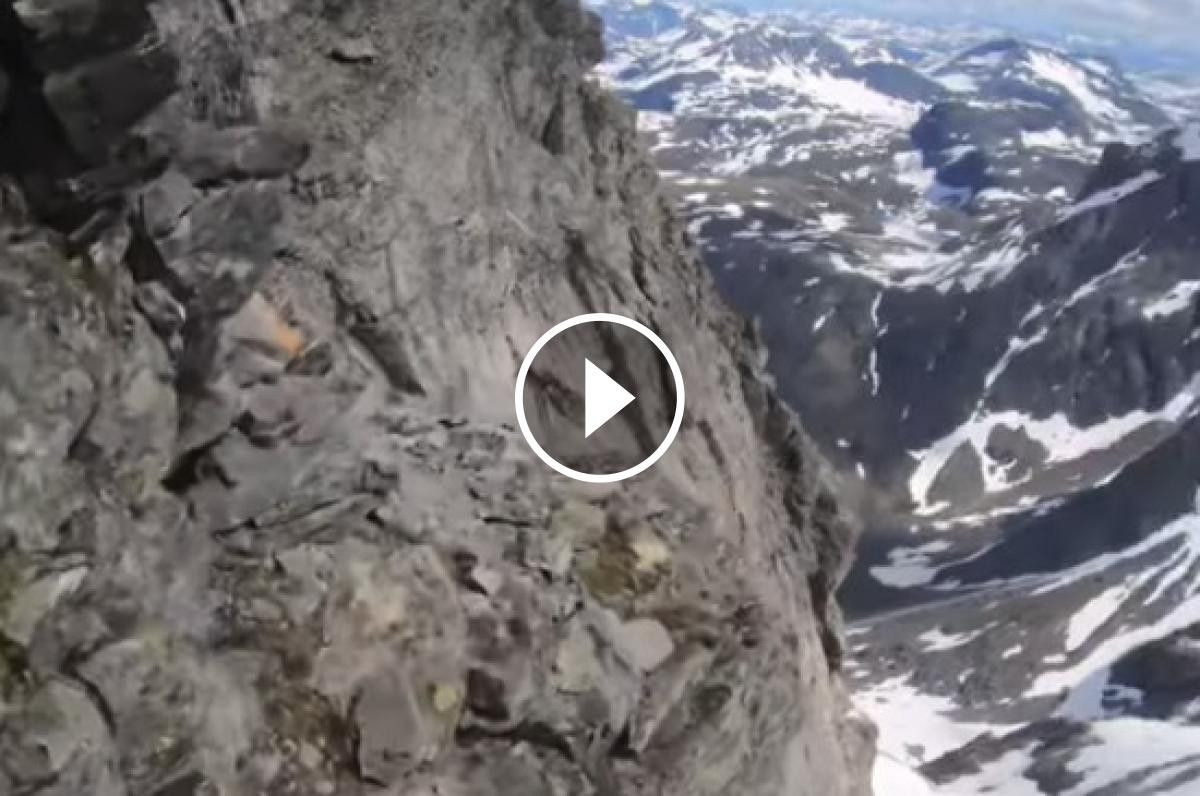 Captura del vídeo d'entrenament de Kilian Jornet a Noruega