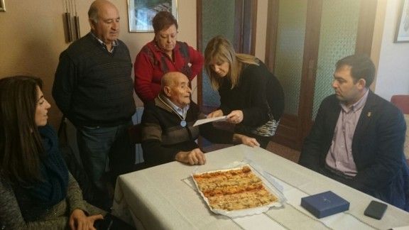 Josep Pruna Pasarell, de Sant Pere de Vilamajor, ja és centenari