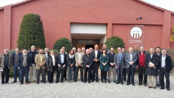 Foto de família dels alcaldes de la comarca del Vallès Oriental