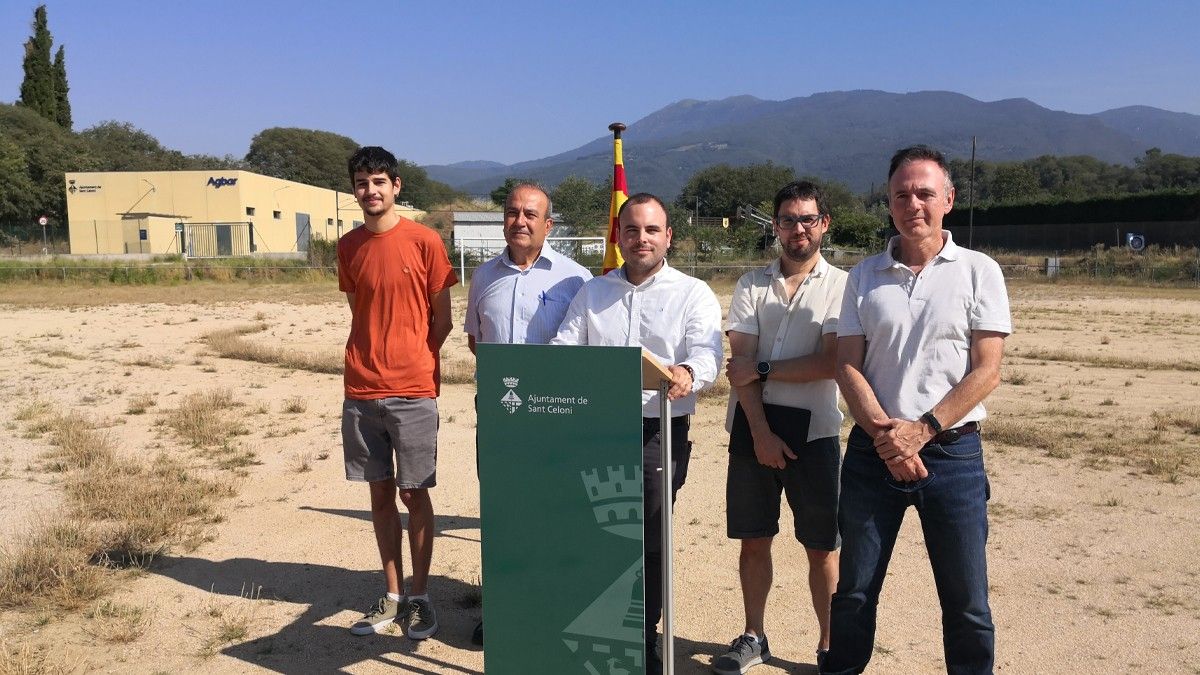 El govern de l'Ajuntament de Sant Celoni anuncia el nou emplaçament on es construirà la piscina municipal descoberta.