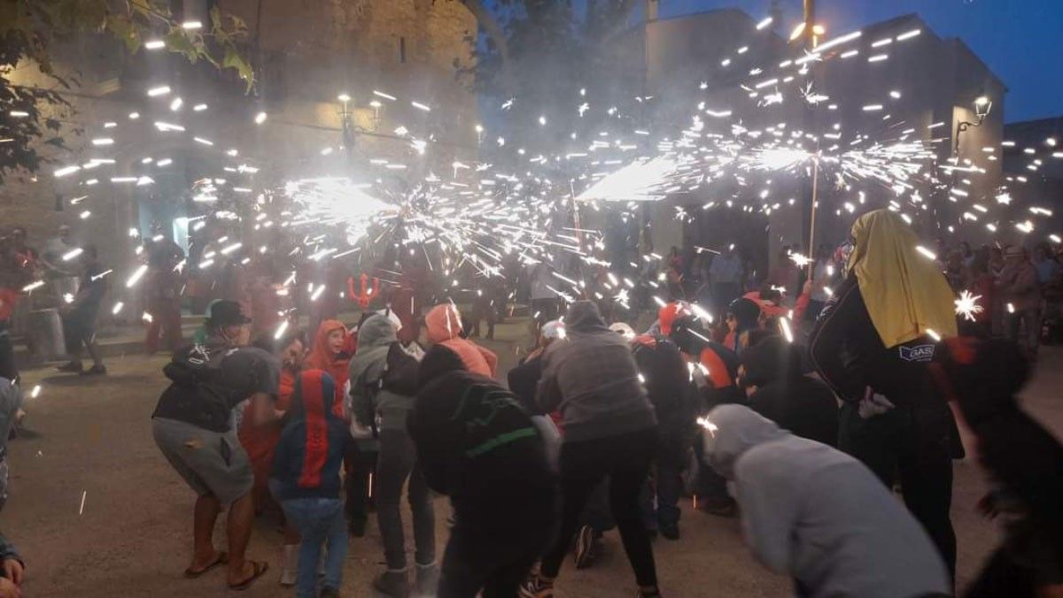 La Colla de Diables U97KOU de Breda ha fet el pregó de la Festa Major 2023