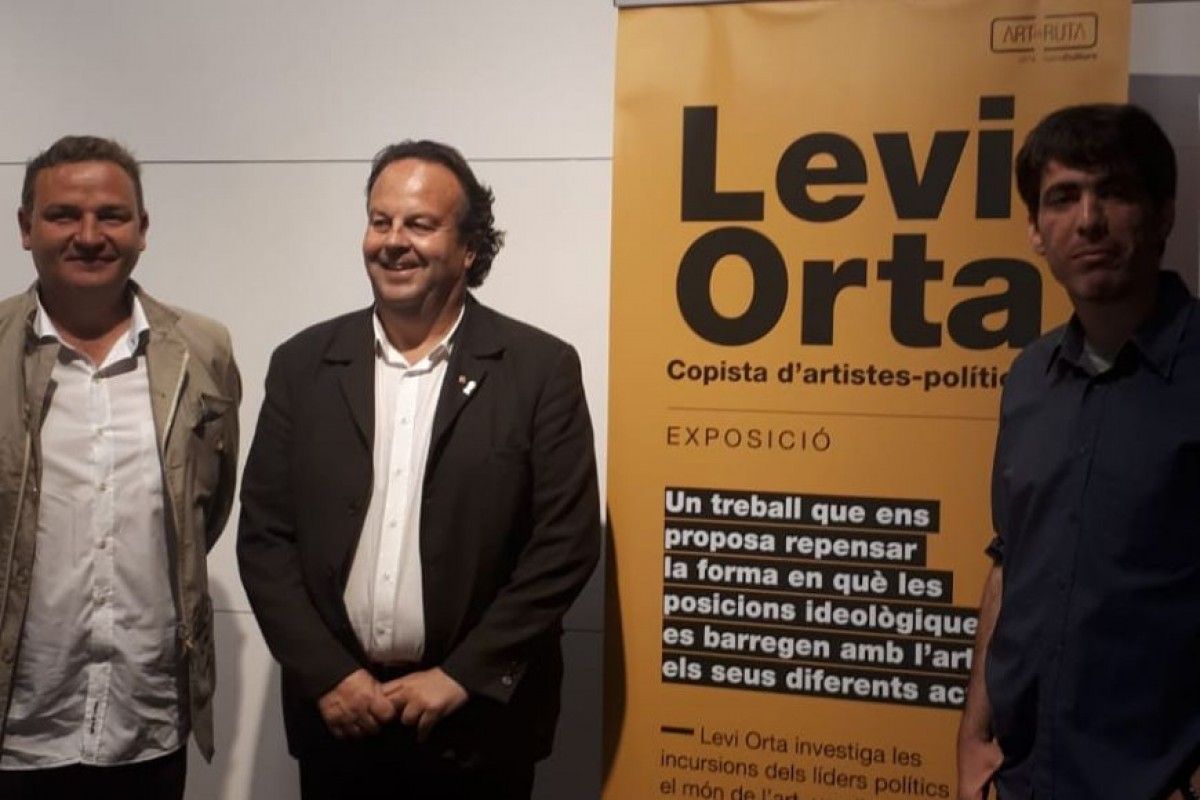 Inauguració de l'exposició de Levi Orta. 