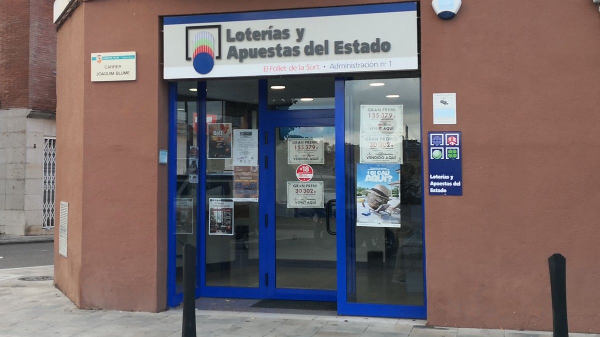 L'administració de loteria El follet de la sort de Llinars del Vallès.
