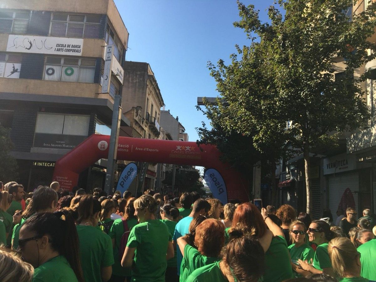 Participants a la Cursa Vallès Oriental en Marxa Contra el Càncer