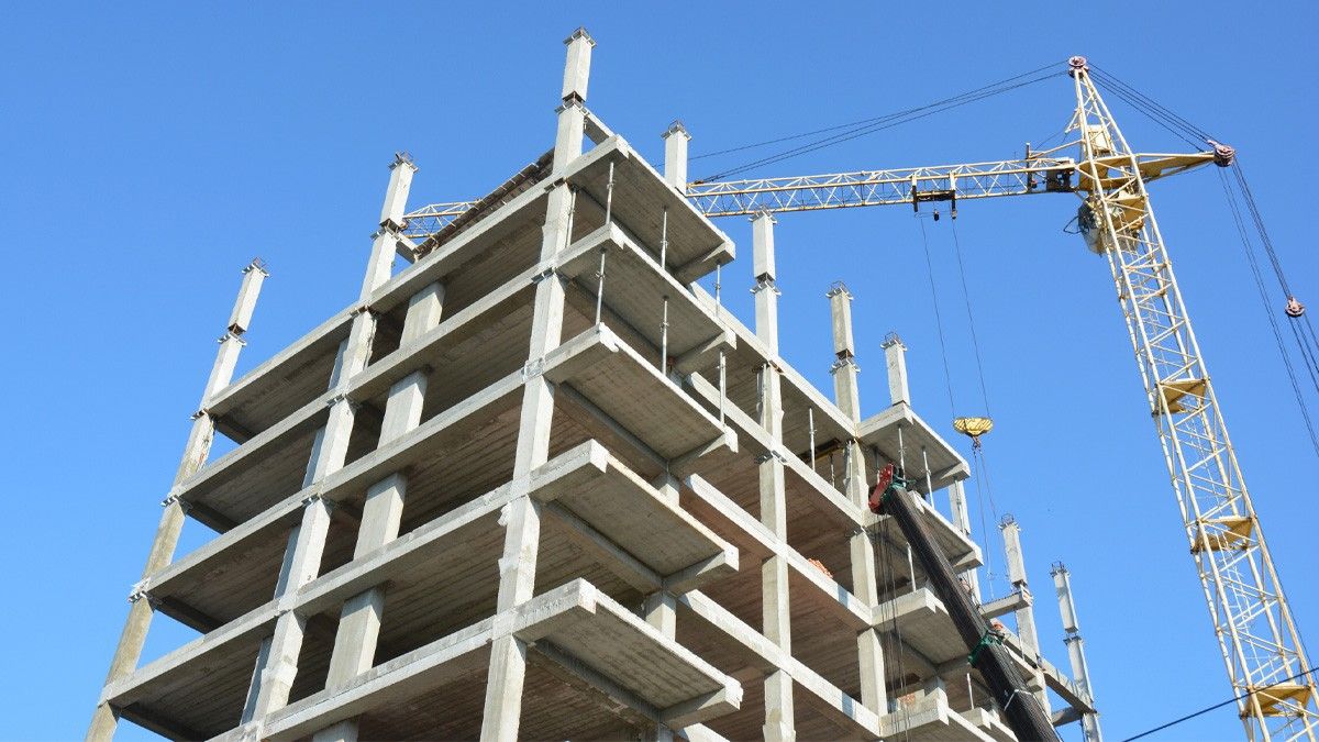 Una promoció en construcció al Vallès Oriental.