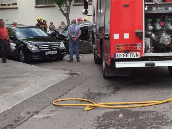 Accident de trànsit al nucli urbà de Sant Celoni