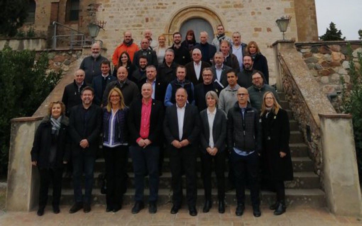 Alcaldes del Vallès Oriental participants aquest migdia en el Consell d'Alcaldies