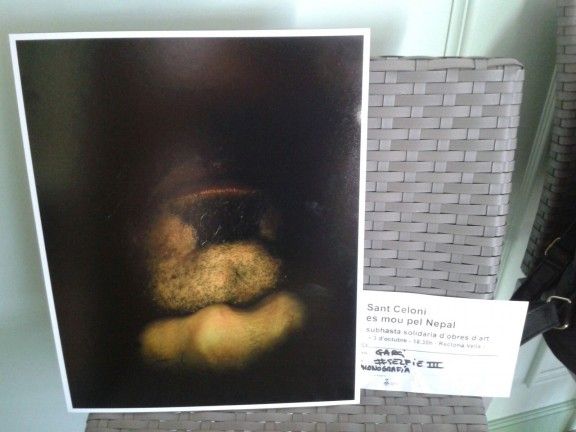 Un quadre de Xavier Gais "Garci" cedit per la subhasta.