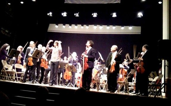 Un moment del concert de Gilles Appap i l'Orquestra Simfònica del Vallès.