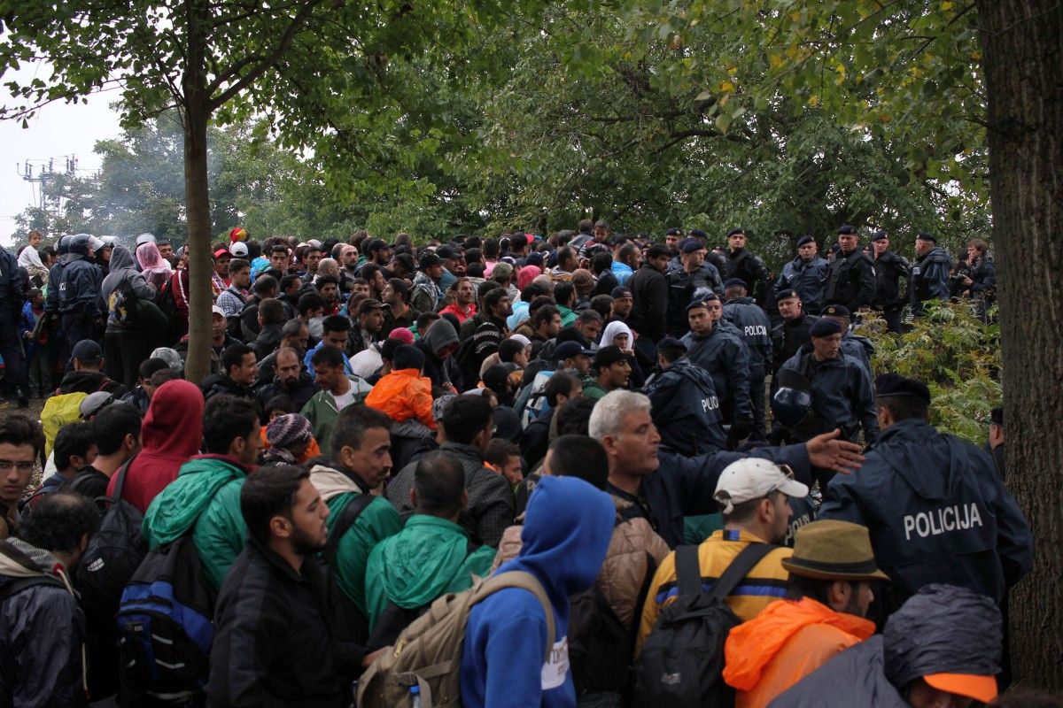 Refugiats, a la frontera entre Croàcia i Sèrbia