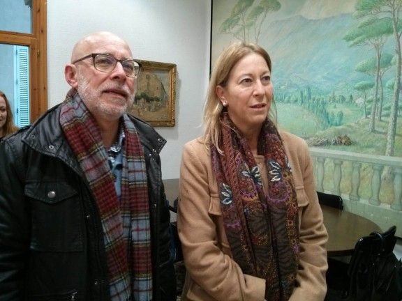 L'alcalde de Sant Celoni, Francesc Deulofeu, i la vicepresidenta del Govern de la Generalitat, Neus Munté.