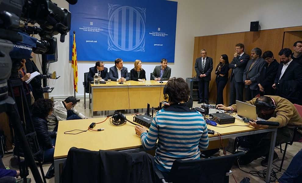 El conseller Comín ha fet repàs de l'estat dels ferits, en la seua compareixença a Tortosa.