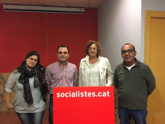 Nou Grup MUnicipal del PSC: Míriam Teruel, Eduard Vallhonesta, Clemen Gutiérrez i Josep Capote
