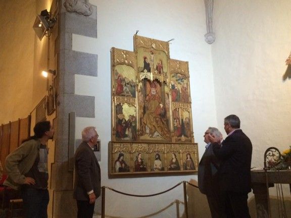 Descoberta del retaule de l'apòstol Sant Pere a la parròquia de Santa Maria de Palautordera